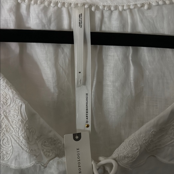 Anthropologie Ruffled Sailor Collar Blouse - Picture 2 of 7